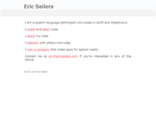 Tablet Screenshot of ericsailers.com